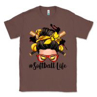 Chestnut softball life messy bun Classic Tee - Zillion Design Studio