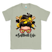 Softball Life Messy Bun Classic Tee | Teevron