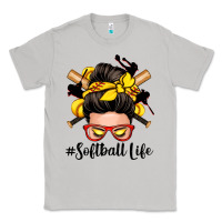Moon Dust softball life messy bun Classic Tee - Zillion Design Studio
