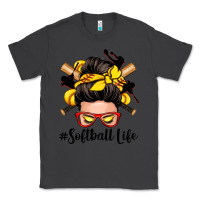 Smoke softball life messy bun Classic Tee - Zillion Design Studio