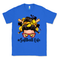 True Royal softball life messy bun Classic Tee - Zillion Design Studio