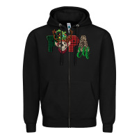 Black papa elf skull Zipper Hoodie - FaDigitalArtStudio