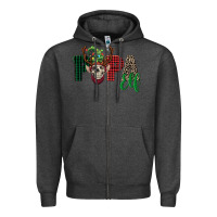 Charcoal Heather papa elf skull Zipper Hoodie - FaDigitalArtStudio