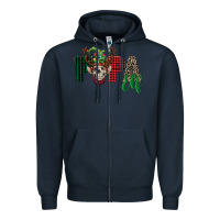 Navy papa elf skull Zipper Hoodie - FaDigitalArtStudio