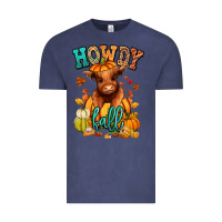 Vintage Denim Hay there Fall pumpkin heifer Vintage Tee - RanaPortraitStore