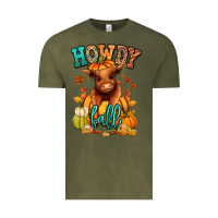 Vintage Olive Hay there Fall pumpkin heifer Vintage Tee - RanaPortraitStore