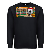 Black soccer mom with ball and sunflower cactus serape licanse plate Premium Sweatshirt - Artiststas