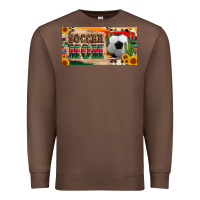 Chestnut soccer mom with ball and sunflower cactus serape licanse plate Premium Sweatshirt - Artiststas