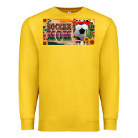 Lemon soccer mom with ball and sunflower cactus serape licanse plate Premium Sweatshirt - Artiststas