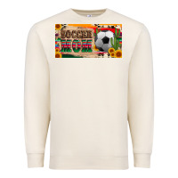 Sandshell soccer mom with ball and sunflower cactus serape licanse plate Premium Sweatshirt - Artiststas
