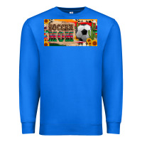 True Royal soccer mom with ball and sunflower cactus serape licanse plate Premium Sweatshirt - Artiststas