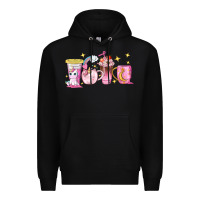 Black unicorn coffee cups Premium Hoodie - NancyCooperArtShop