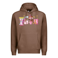 Chestnut unicorn coffee cups Premium Hoodie - NancyCooperArtShop