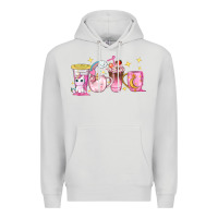 Dove Grey unicorn coffee cups Premium Hoodie - NancyCooperArtShop