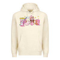Sandshell unicorn coffee cups Premium Hoodie - NancyCooperArtShop