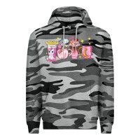 Slate Camo unicorn coffee cups Premium Hoodie - NancyCooperArtShop