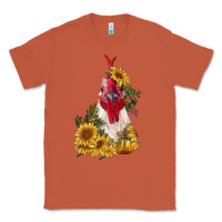 Copper sunflower rooster with leopard Classic Tee - RanaPortraitStore