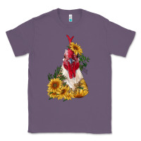 Lavender sunflower rooster with leopard Classic Tee - RanaPortraitStore
