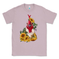 Lilac sunflower rooster with leopard Classic Tee - RanaPortraitStore