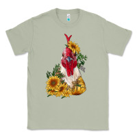 Matcha sunflower rooster with leopard Classic Tee - RanaPortraitStore