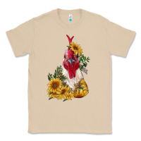 Mushroom sunflower rooster with leopard Classic Tee - RanaPortraitStore