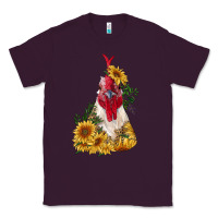 Plum sunflower rooster with leopard Classic Tee - RanaPortraitStore
