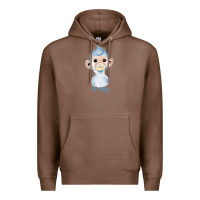 Chestnut monkey cute animals Premium Hoodie - RanaPortraitStore