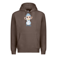 Coffee monkey cute animals Premium Hoodie - RanaPortraitStore