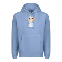 Colony Blue monkey cute animals Premium Hoodie - RanaPortraitStore