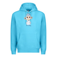 Ocean Blue monkey cute animals Premium Hoodie - RanaPortraitStore