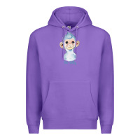 Purple monkey cute animals Premium Hoodie - RanaPortraitStore