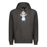 Smoke monkey cute animals Premium Hoodie - RanaPortraitStore