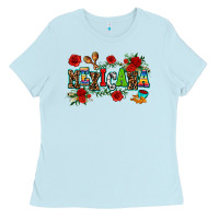 Baby Blue mexicana Ladies Tee - AdoDesignShop