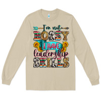 Mushroom i'm not bossy i have leadership skills Long Sleeve Tee - Zillion Design Studio