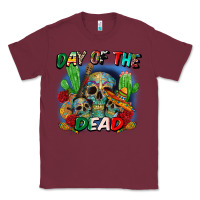Burgundy day of the dead Classic Tee - CTS Tumbler Store