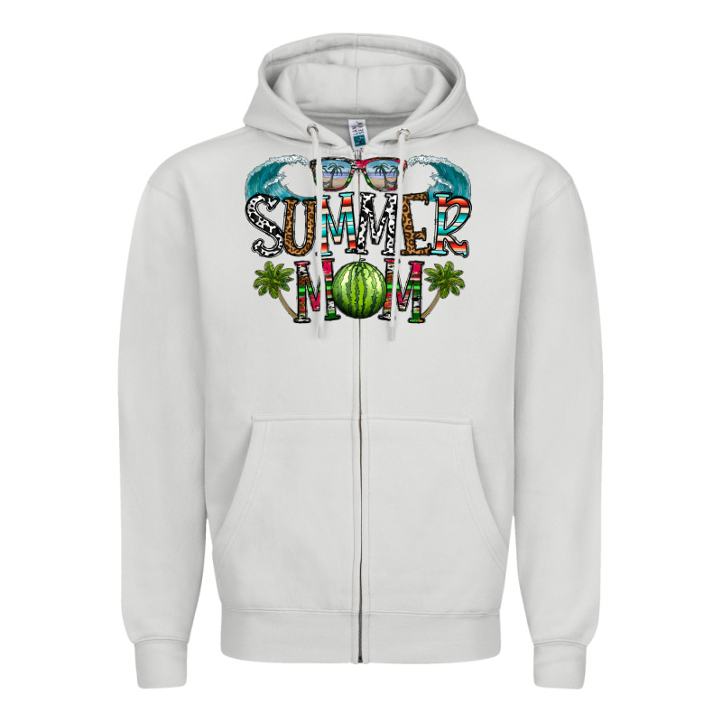 Summer Mom Zipper Hoodie by CowhideDigitalArt | Teevron
