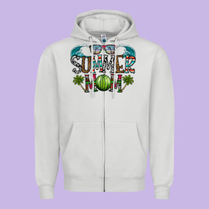 Summer Mom Zipper Hoodie Designed By Cowhidedigitalart
