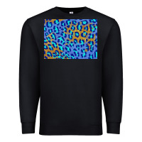 Black leopard background turquoise and gold 3200x2400 Premium Sweatshirt - AdoDesignShop