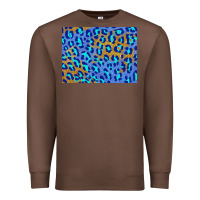 Chestnut leopard background turquoise and gold 3200x2400 Premium Sweatshirt - AdoDesignShop