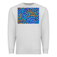 Dove Grey leopard background turquoise and gold 3200x2400 Premium Sweatshirt - AdoDesignShop