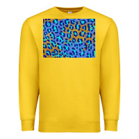 Lemon leopard background turquoise and gold 3200x2400 Premium Sweatshirt - AdoDesignShop