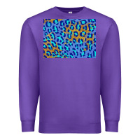 Purple leopard background turquoise and gold 3200x2400 Premium Sweatshirt - AdoDesignShop