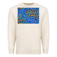 Sandshell leopard background turquoise and gold 3200x2400 Premium Sweatshirt - AdoDesignShop