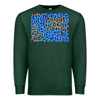 Sports Green leopard background turquoise and gold 3200x2400 Premium Sweatshirt - AdoDesignShop