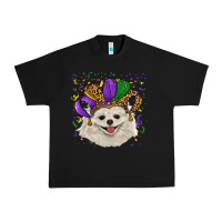 Mardi Gras White Pomeranian With Hat Urban Heavy Tee | Teevron