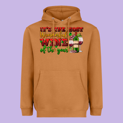 Its The Most Wonderful Wine Of The Year Heavyweight Hoodie Designed By Adodesignshop