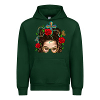 Forest Green Messy Bun Mom Faith And Rose Urban Hoodie - BundleAndBundleShop
