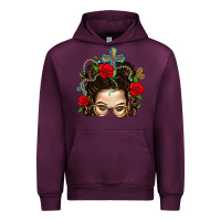 Mauve Wine Messy Bun Mom Faith And Rose Urban Hoodie - BundleAndBundleShop