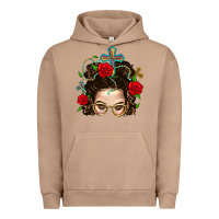 Pigment Burro Messy Bun Mom Faith And Rose Urban Hoodie - BundleAndBundleShop