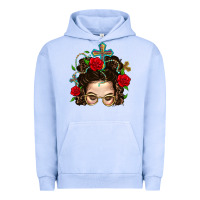 Pigment Grape Ice Messy Bun Mom Faith And Rose Urban Hoodie - BundleAndBundleShop